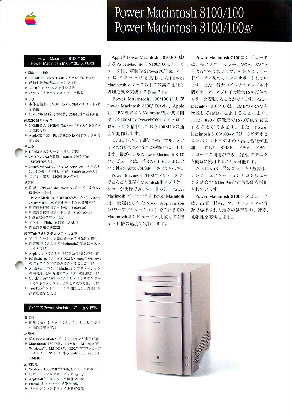 Power Macintosh 8100/100