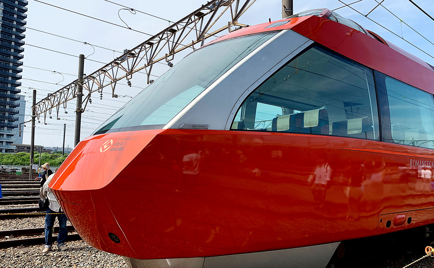 新旧のロマンスカー共演。小田急ファミリー鉄道展2019