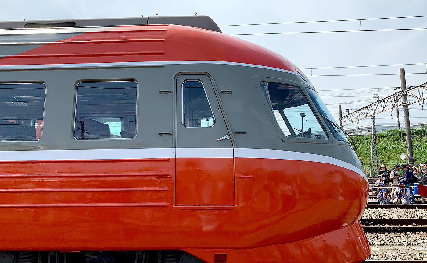 新旧のロマンスカー共演。小田急ファミリー鉄道展2019