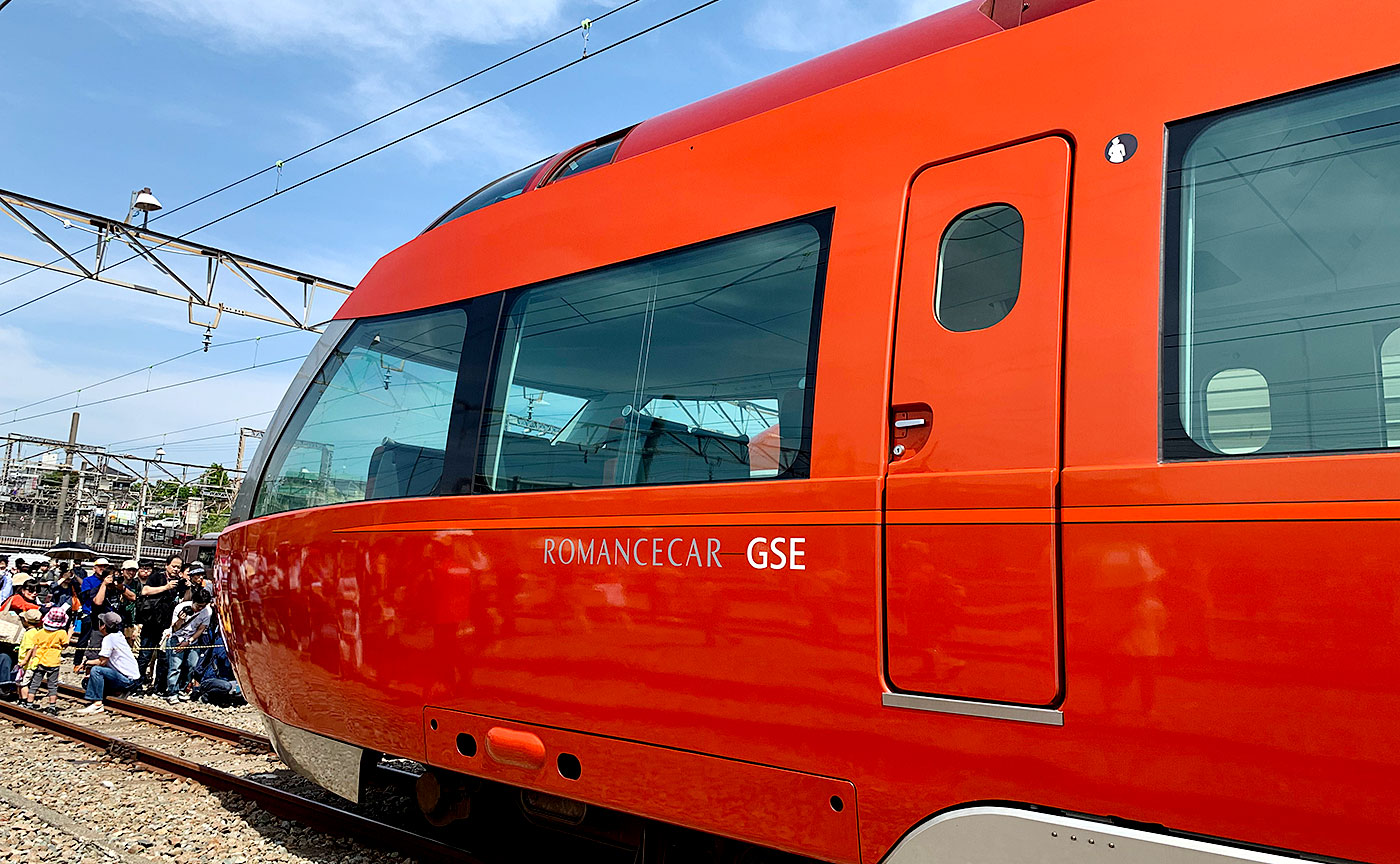 新旧のロマンスカー共演。小田急ファミリー鉄道展2019