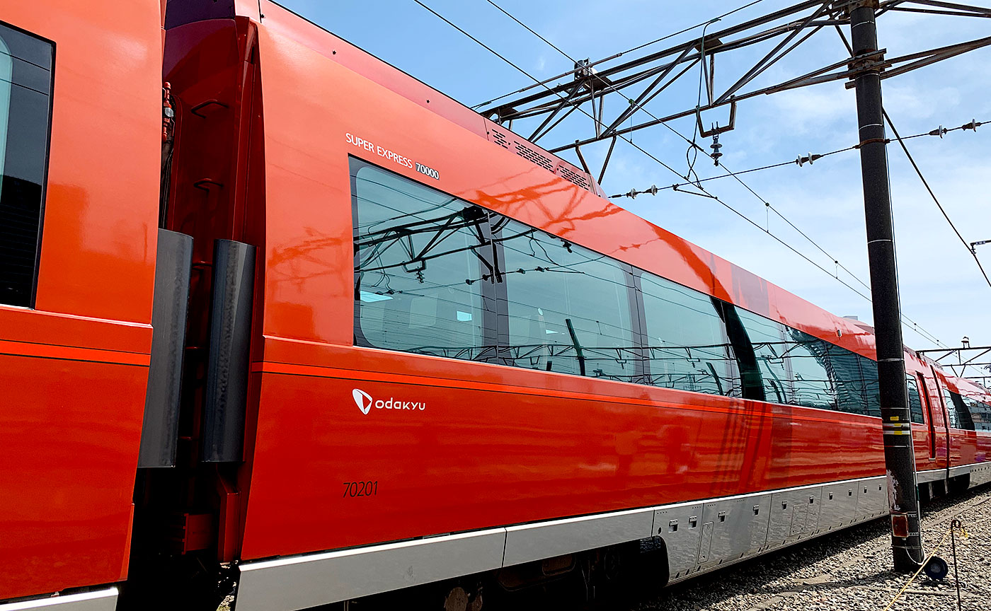 新旧のロマンスカー共演。小田急ファミリー鉄道展2019