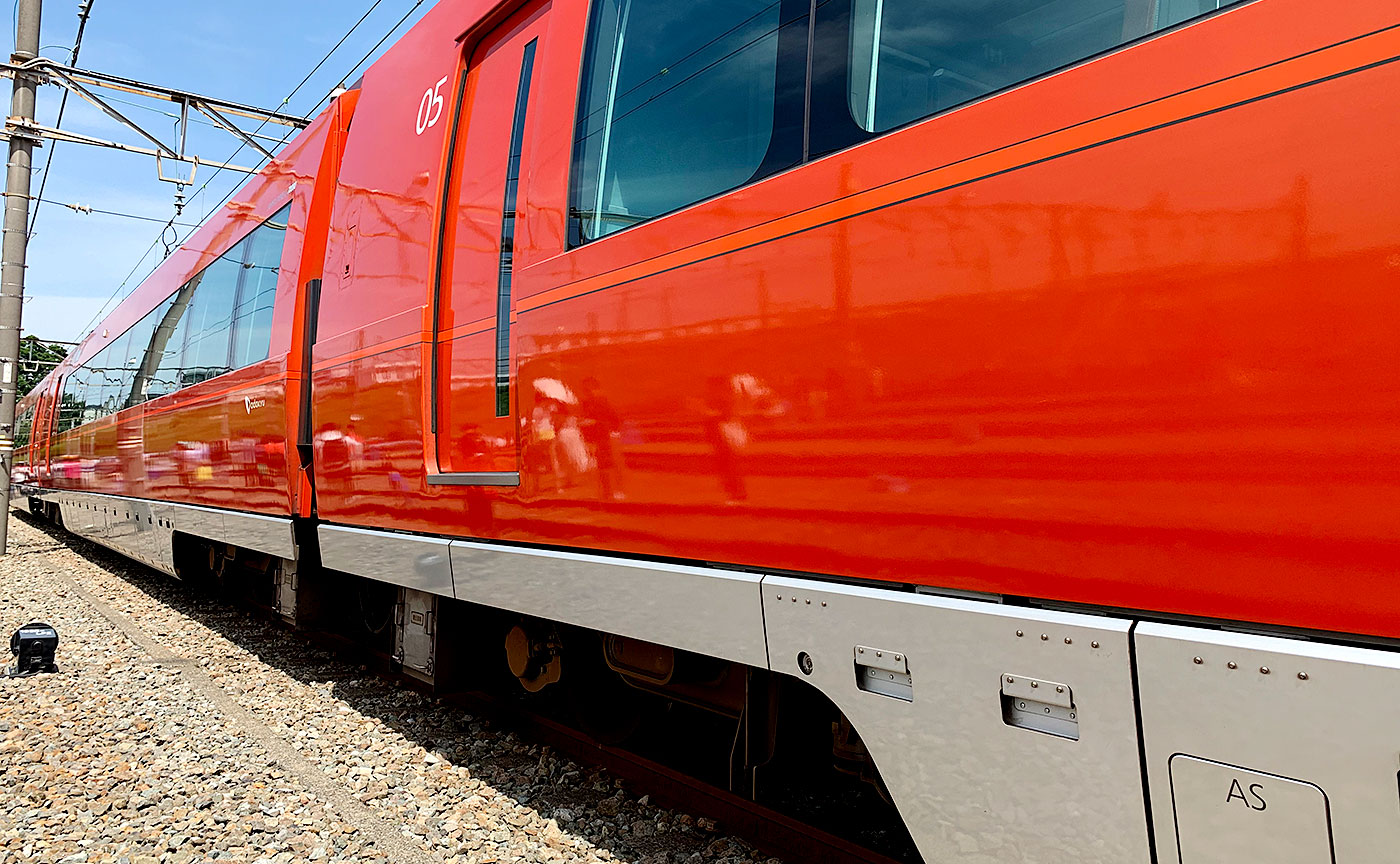 新旧のロマンスカー共演。小田急ファミリー鉄道展2019