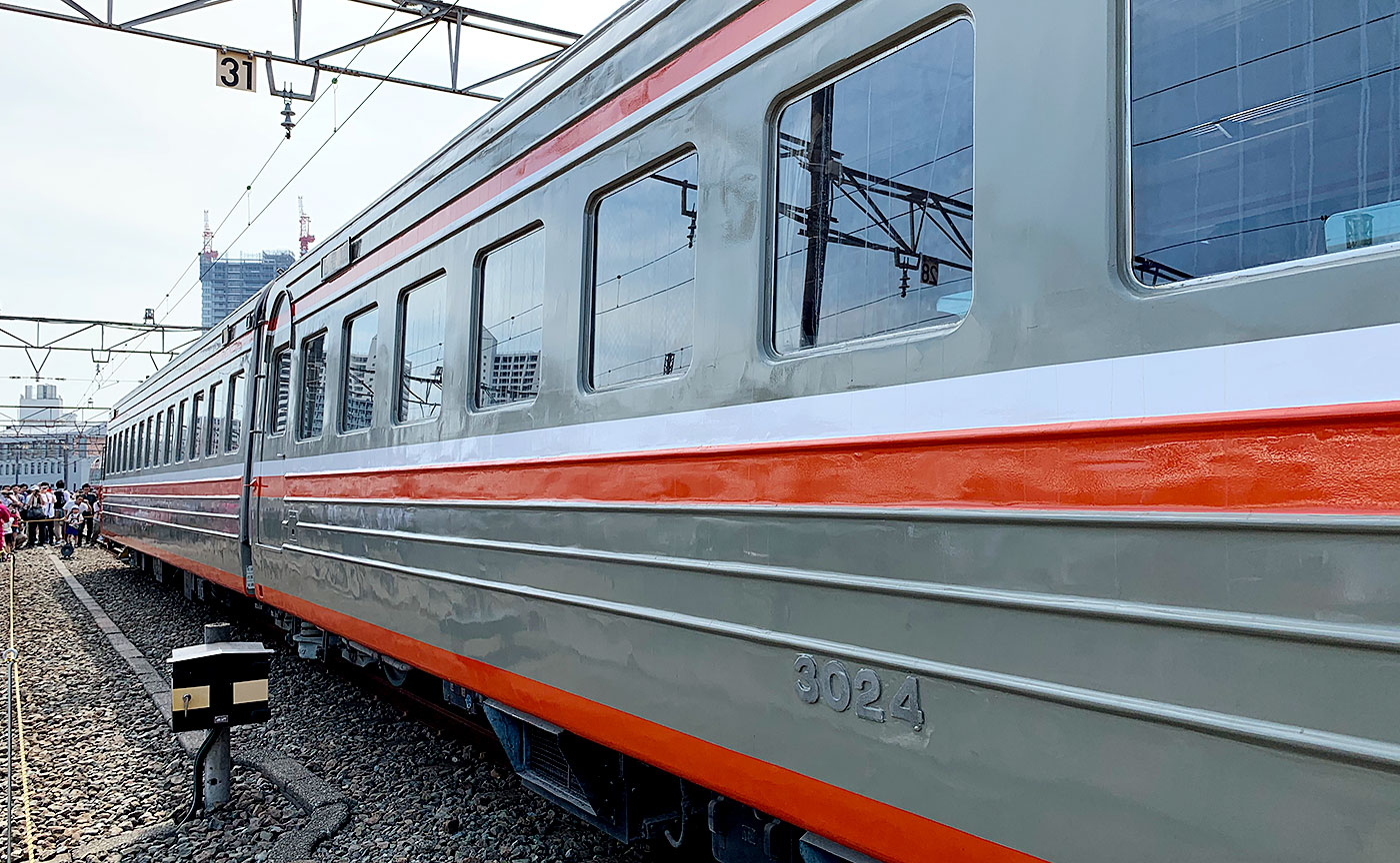 新旧のロマンスカー共演。小田急ファミリー鉄道展2019